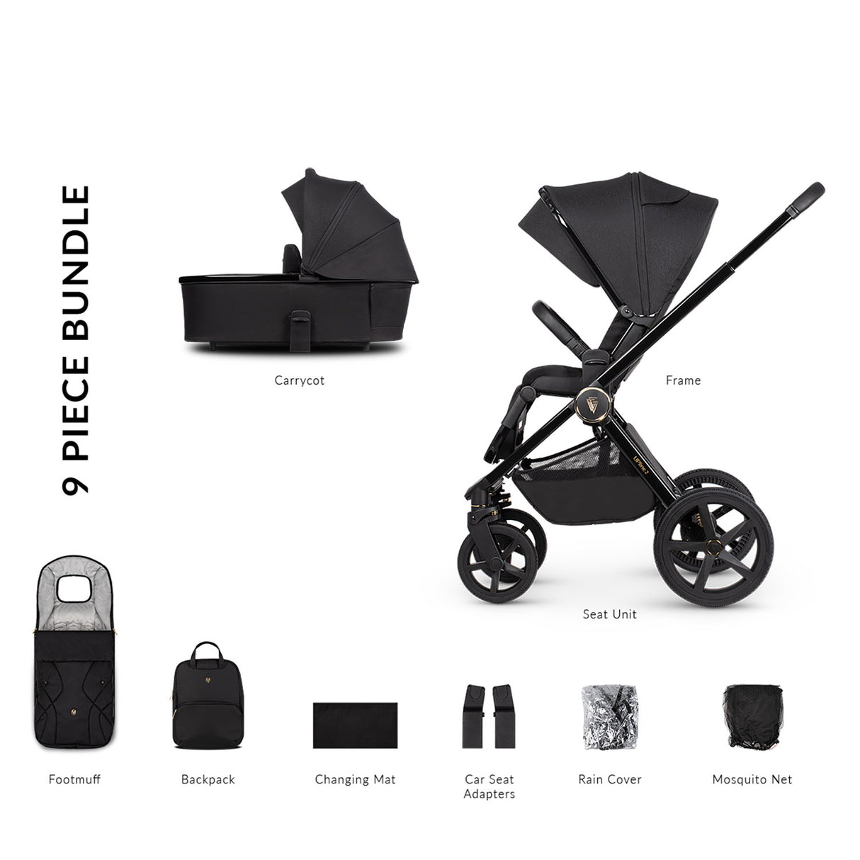 Venicci Upline 2 | 2-in-1 Pram (Carrycot & Pushchair)